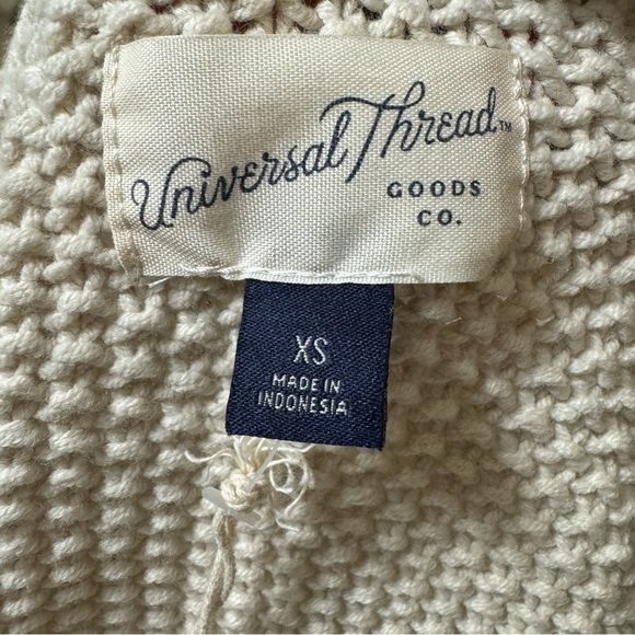 NWT Universal Thread Open Front Chunky
Knit Ruffle Cardigan Cream Size XS - Picture 4 of 7
